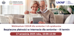 Webinarium CEDUR „„Bezpieczne płatności w Internecie dla seniorów ” - III termin