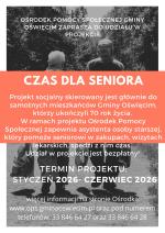 Nabór wniosków do projektu socjalnego „Czas dla seniora” na rok 2026